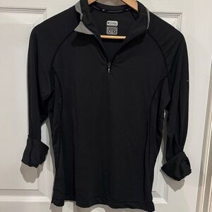 Columbia Black Quarter-Zip Performance Top
